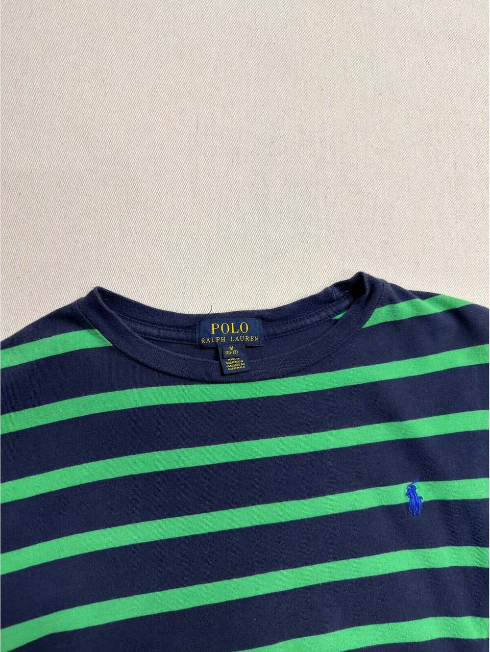 Polo Ralph Lauren Kids Green Stripe Long-Sleeve T-Shirt - Picture 5 of 5